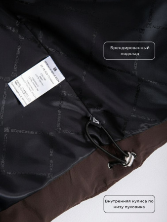 Пуховик женский зимний CRUSH Коричневый